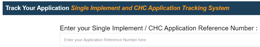 CHC Application Reference Number