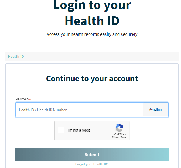 Health ID Card