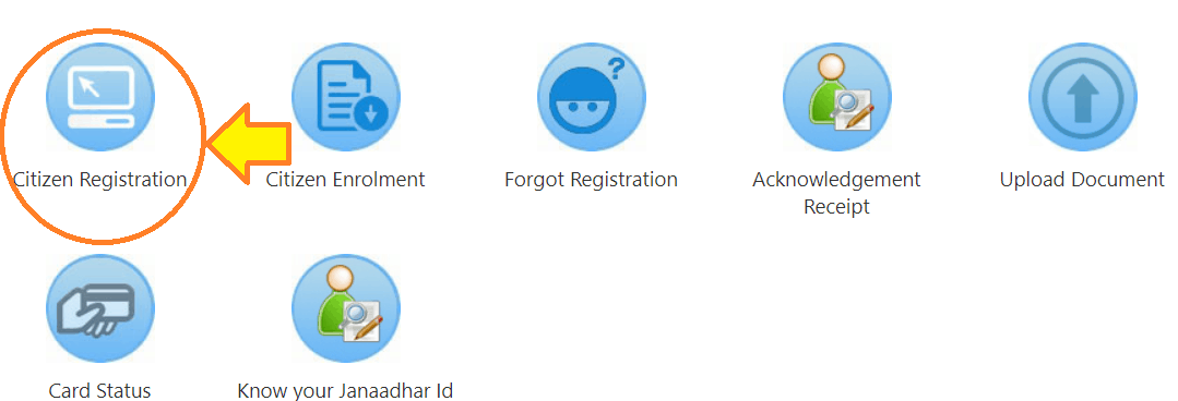 jan aadhar card citizen registration