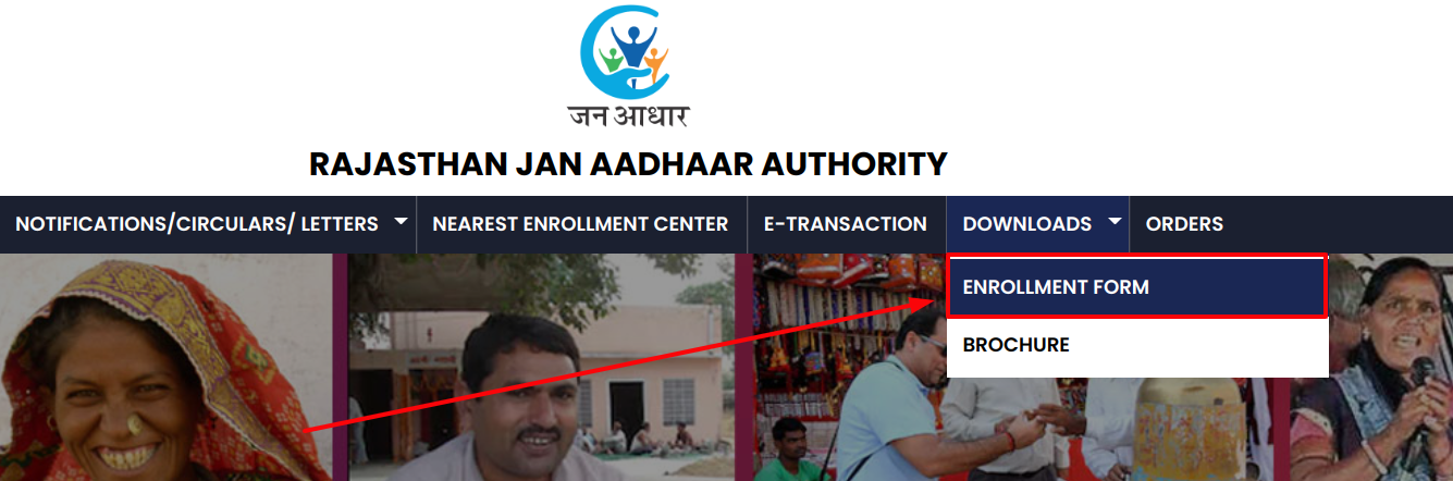 jan aadhar card enrollment form