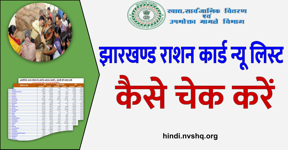 झारखण्ड राशन कार्ड लिस्ट: Jharkhand Ration Card List