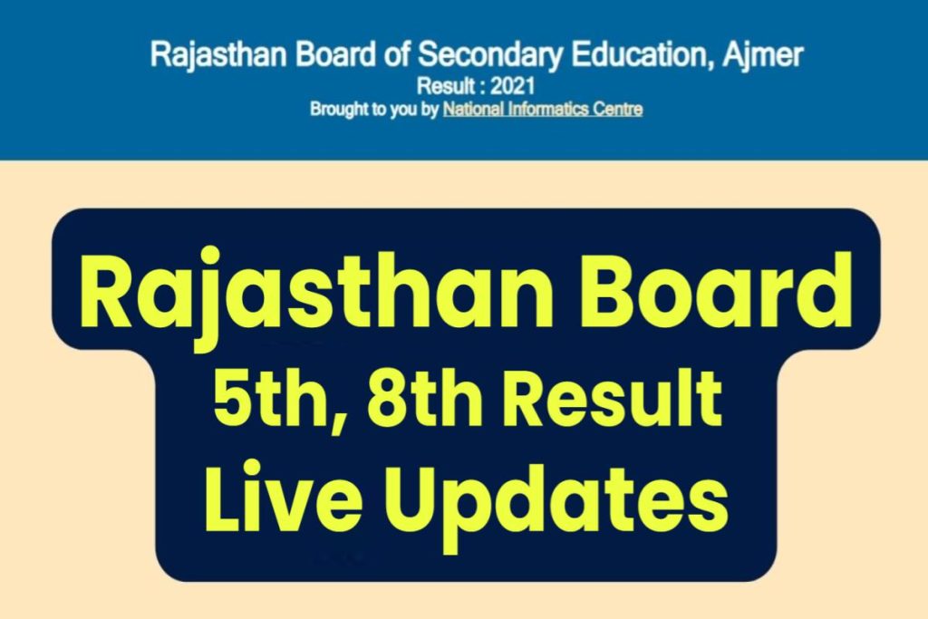 RBSE 5th, 8th Result 2023 Live: Rajasthan Board Class 5, 8 Results at Rajeduboard.rajasthan.gov.in