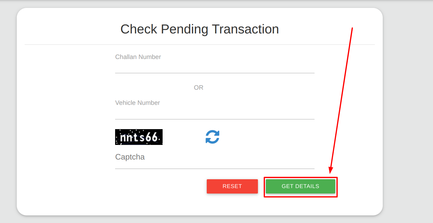 check pending transaction from