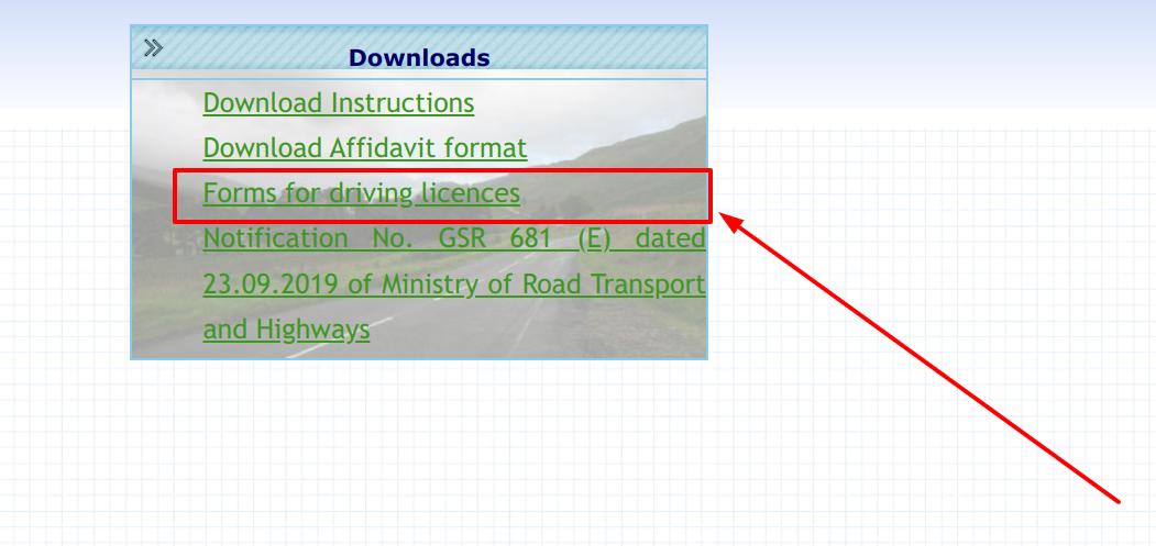 forms of driving license