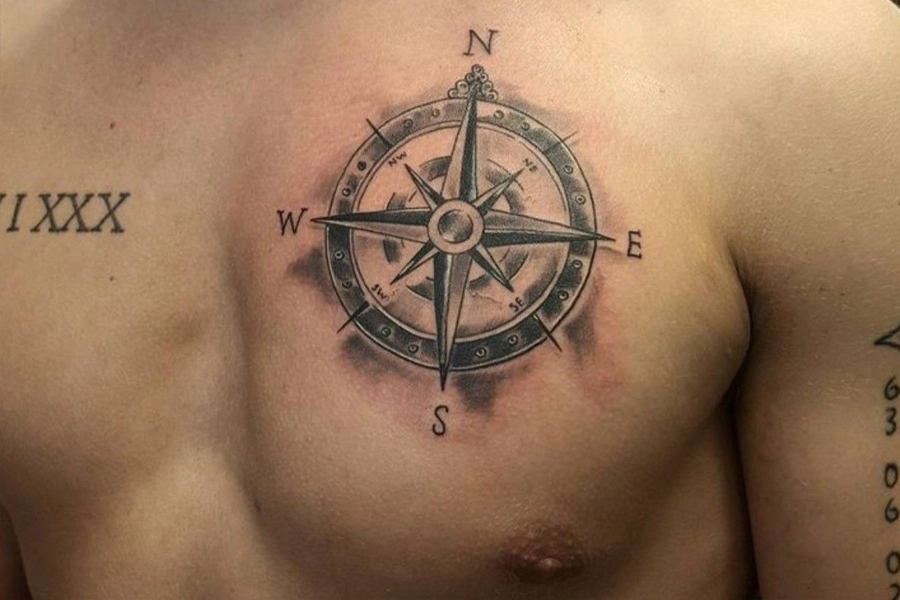 Compass-Tattoo design