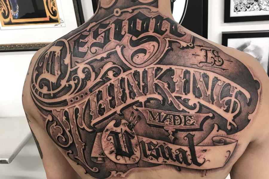 Lettering-Tattoo design