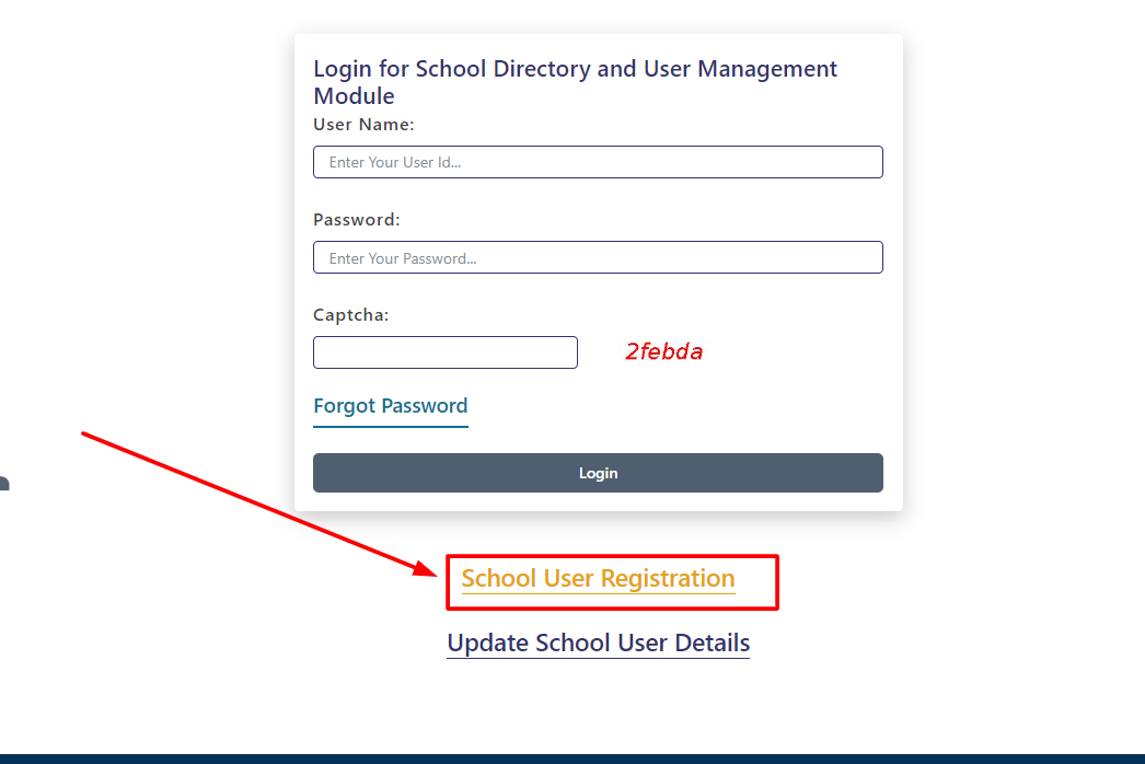 school user registration UDISE portal