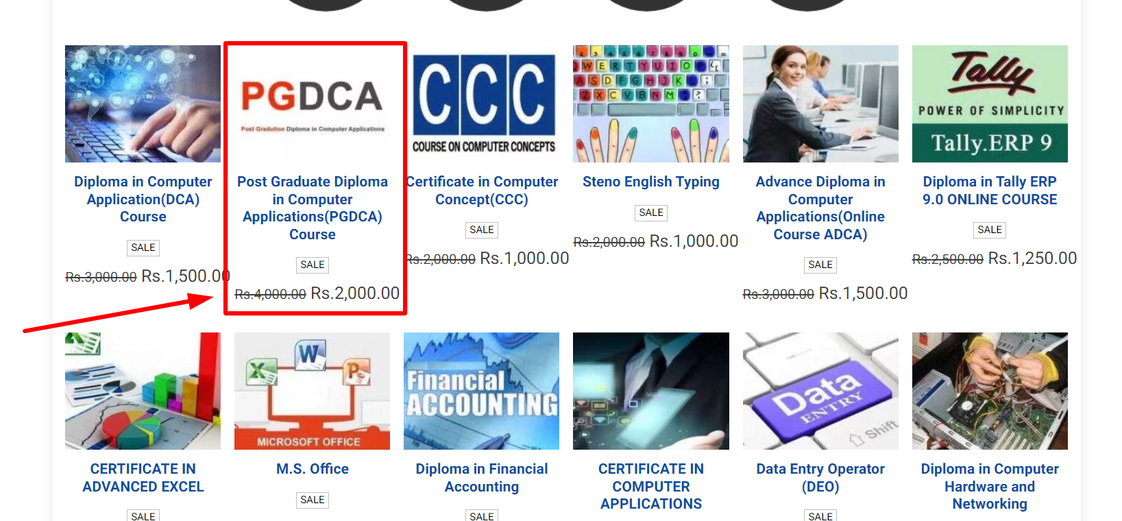 PGDCA course enroll online