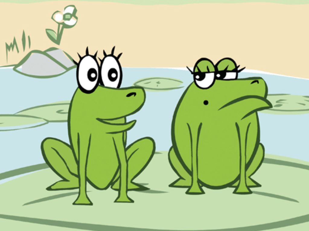 two frogs story