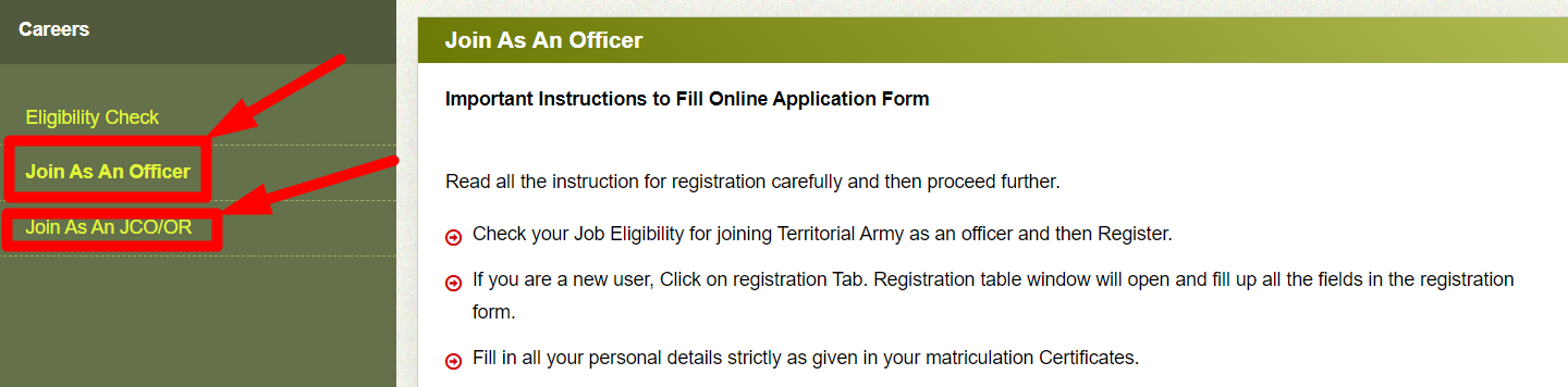 टेरिटोरियल आर्मी भर्ती प्रक्रिया 2023-Indian Teritorial Army 2023