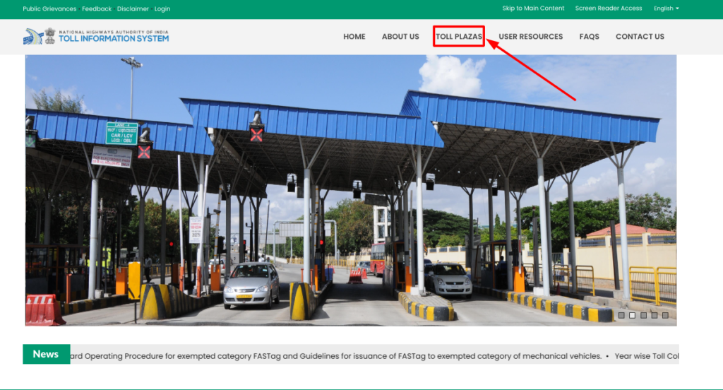 Toll-palza rate online check