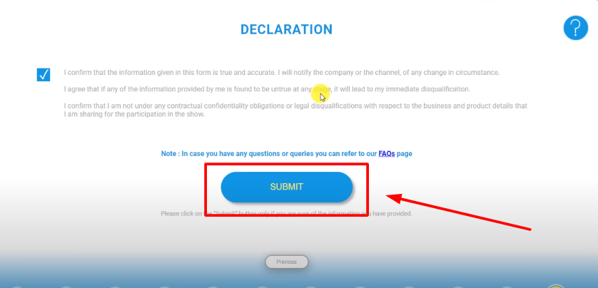 declaration registration form shark tank
