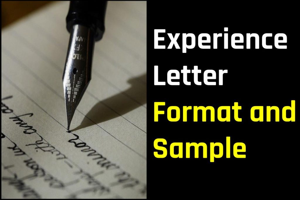 Experience Letter Format and Sample – How To Write Work Experience Letter?