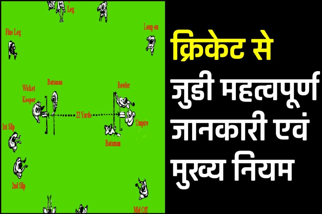 क्रिकेट के मुख्य नियम महत्व निबंध | Cricket Rules in hindi