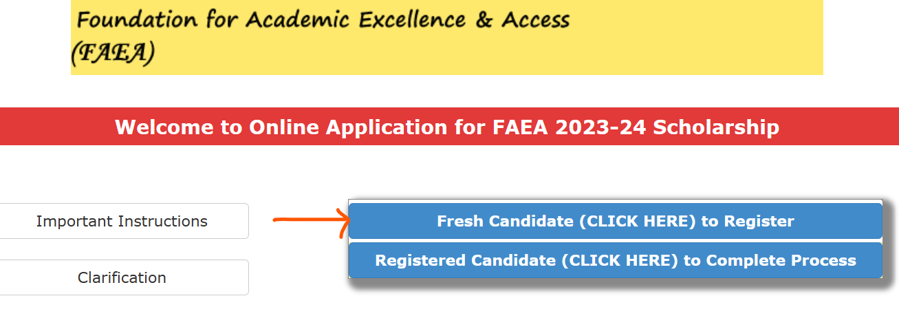 Apply Online FAEA Scholarship