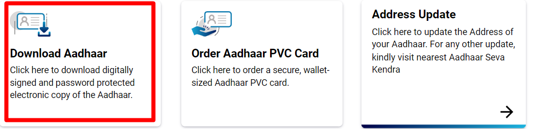 aadhar Card Download online uidai