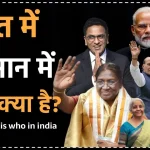 Who is Who in India: वर्तमान में भारत में कौन क्या है